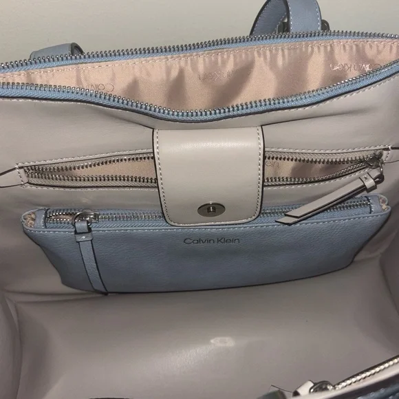 Calvin Klein Blue Tote Bag - Picture 5 of 12